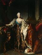Louis Tocque Portrait of Empress Elizabeth Petrovna France oil painting artist